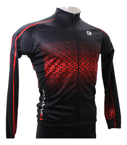 Campera Tipo Jersey Ciclismo Frizada Sl C/cierre C/bolsillos