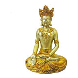 Estatua Buda Tailandês Mini Escultura 10 Cm