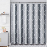 Cortinas D/ducha Amazerbath Lavables - Rayas Gris/egs