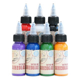 Kit De Tintas Para Tatuar 29.6ml 7 Colore 7pack Tinta Vegeta