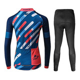 Conjunto De Jersey Transpirable De Manga Larga De Ciclismo P