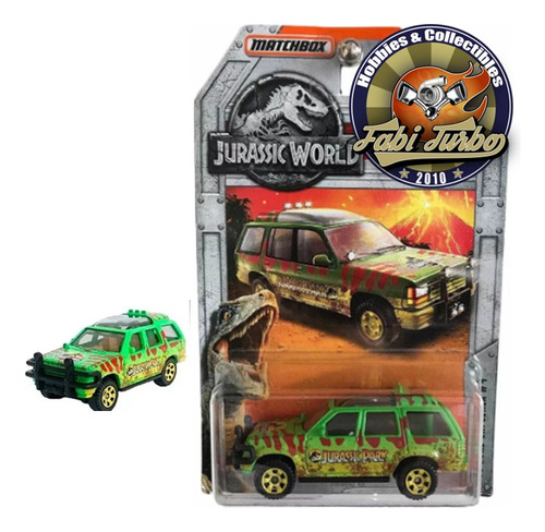 Matchbox Jurassic Park World - 93 Ford Explorer Sujo Terra