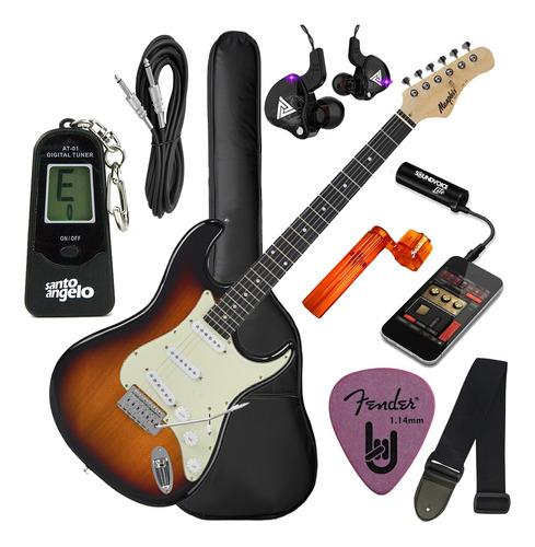 Guitarra Memphis Tagima Mg-30 Kit Estudo