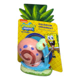 Adorno Resina Caracol Gary Penn Plax Bob Esponja Acuario 