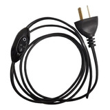 Pack X5 Cable Armado Para Velador 1.5m Con Tecla Y Enchufe