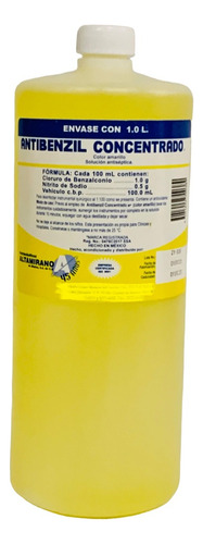 Jabón Quirúrgico Antibenzil Concentrado Amarillo 1 Litro