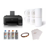 Impresora Epson Con Tinta Tlp Premium Sublimación + Cinta, Papel Y Tazas M