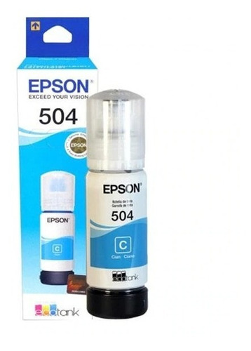 Tinta Epson Cyan T504 Tinta Continua 70ml L4150 L4160 L6161 