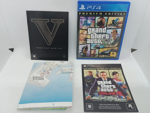 Jogo Grand Theft Auto Gta V 5 Premium Edition Playstation 4
