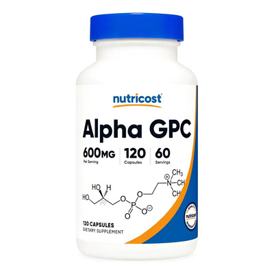 Alpha Gpc 600 Mg 120 Capsulas Nutricost Sabor Sin sabor | Meses sin interés
