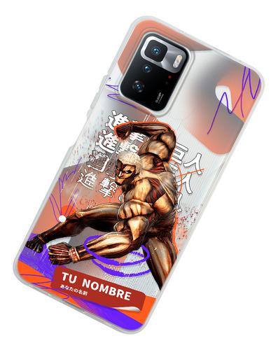 Funda Para Xiaomi Attack On Titan Reiner Braun Con Nombre