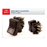 Llave Tecla Luz Posicion 2 Puntos Lada 6 Terminales