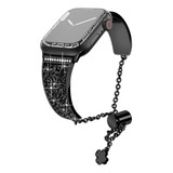 Pulseira De Metal Feminina Para Apple Watch 7 6 Se