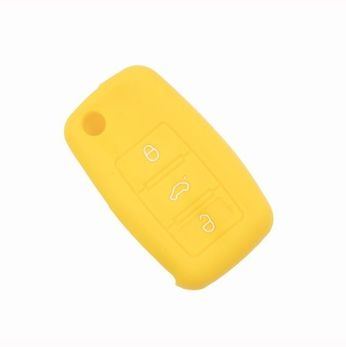 Funda Silicon Llave Vw Jetta Bora Polo Vento Golf Amarillo