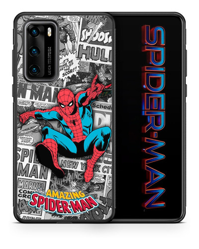 Funda Huawei Mate 20 Lite Spiderman Marvel Araña Tpu Uso Rud