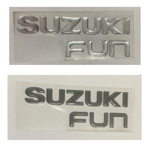 Emblema  Suzuki Fun  Trasero Para Fun 2 Color Negro Original Foto 3