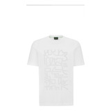 Remera Hugo Boss Logo Relieve Diseño