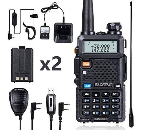 Radio Baofeng Uv-5r De 1800 Mah Y Antena Bidireccional