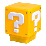 Lámpara Led 3d Bloque Pregunta Super Mario Gamer Sonido
