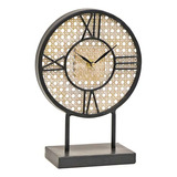 Reloj Metal Mesa Con Pie Alto Nórdico Elegante Moderno