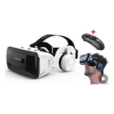 Oculos De Realidade Virtual Vr 3d C/fone Controle /celulares