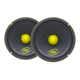 2 Alto Falantes Eros Profissional 400w Rms Total 6 Pol 4 Ohm Cor Amarelo