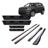 Kit Friso Lateral + Soleira Platinum Jeep Compass Original