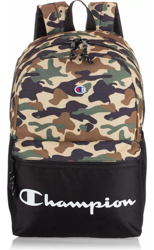 Paquete Mochila Champion Militar Manuscript + Gorra Negra Champion All Original 