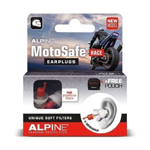 Alpine Motosafe Race Protetor Auricular Motociclista 20db It