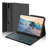 Funda Con Teclado Para Tableta Galaxy Tab S7 Fe(5g) Gris