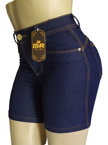 Kit 6 Short Jeans Feminino Cintura Alta C/ Lycra