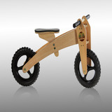 Bicicleta Equilíbrio Triciclo 1-5 Anos Woodbike 3 Em 1 
