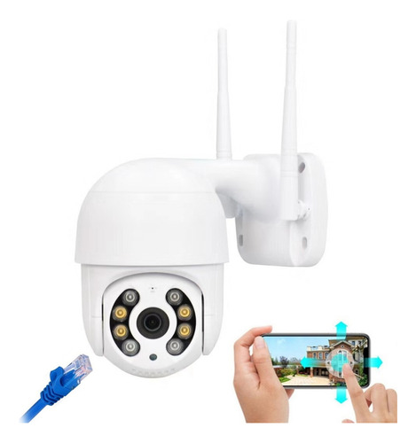 Camera Wifi Externa Ip Segurança Dome 360 Audio Smart Hd A8