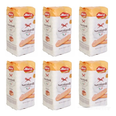 6 Packs 400gr C\u002Fu Galletas Savoiardi Soletas Tiramisu Italia | Meses sin interés