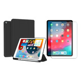 Forro Case Con  Espacio Lapiz Para iPad 8 Gen 10.2 + Vidrio