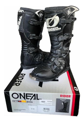 Botas Oneal Rider Pro Negro Motocross Enduro
