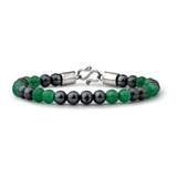 Pulseira Arbo Green Pedras Naturais Fecho Em Prata 925