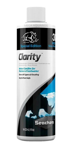 Anti Algas Água Cristalina Aquário Marinho Clarity 325ml