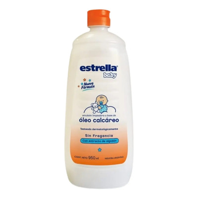 Oleo Calcareo Estrella Baby Sin Fragancia x 950 ml Con extracto de algodon Hipoalergenico | MercadoLibre