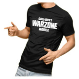 Playera Hombre Negra Call Of Duty Warzone + Nickname Nueva!