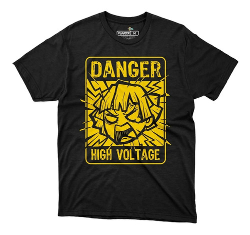 Playera Demon Slayer Zenitsu Alto Voltaje Kimetsu Tanjiro Pl