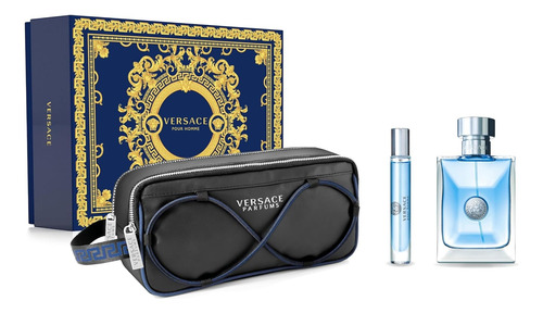 Versace Trousse Set De 3p Para Caballero Edt 100ml Original