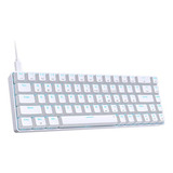 Teclado Mecánico Gaming Dierya T68se 60%, 68 Teclas, Switche