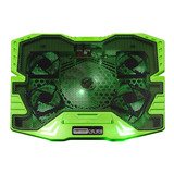 Cooler Gamer P/ Notebook Warrior Zelda  Led Verde Multilaser