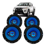 4 Auto Falante Mitsubishi L200 Triton  Hurricane 6 Polegadas