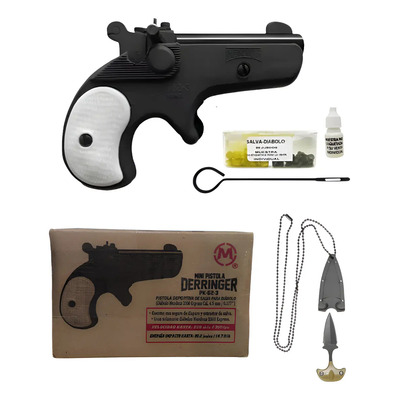 Pistola Deportiva Mendoza Derringer Salva Diábolo 4.5mm | Envío gratis