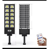 Lampara Solar De 120 W Con Sensor, Soporte Y Control Inalamb