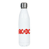 Botella Blanca Acero Inoxidable Personalizada - Ac Dc