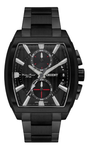 Relógio Orient Masculino Ref: Gpssc001 P1px Retangular Black