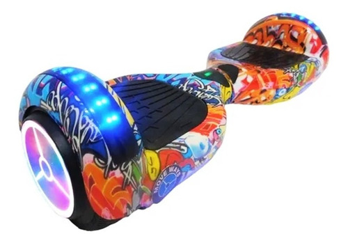 Skate Elétrico Hoverboard Hnq 6.5   Graffiti 2 6.5 Cm